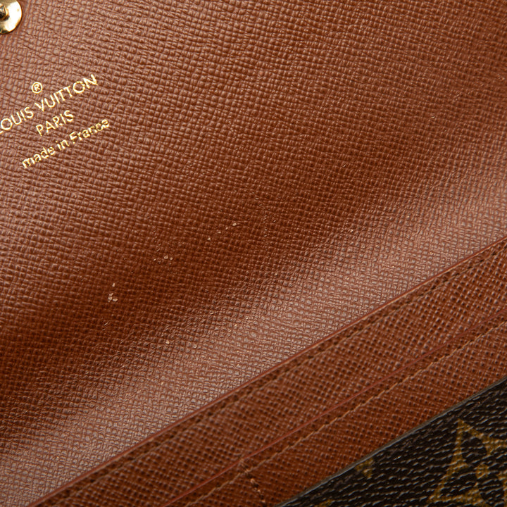 Louis Vuitton Monogram Louise Wallet Marron