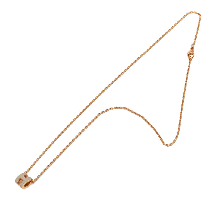 Hermès Émail Mini Pop H Pendant Collier