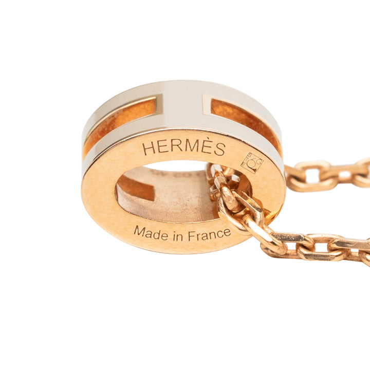 Hermès Émail Mini Pop H Pendant Collier
