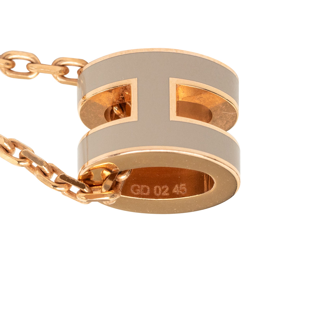 Hermès Émail Mini Pop H Pendant Collier