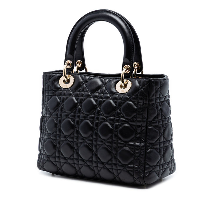 Dior Medium Cuir d’agneau Cannage Lady Dior