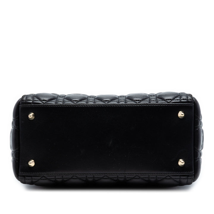 Dior Medium Cuir d’agneau Cannage Lady Dior