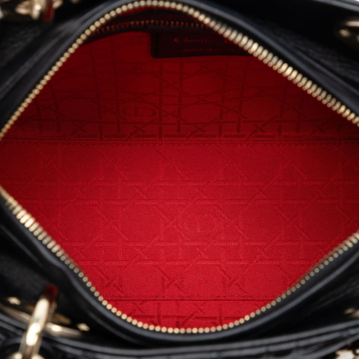 Dior Medium Cuir d’agneau Cannage Lady Dior