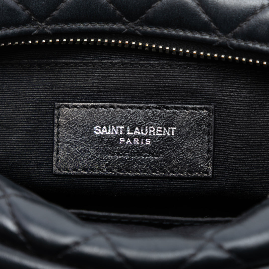 Saint Laurent Small Matelasse Cuir de veau LouLou Bowling Sac
