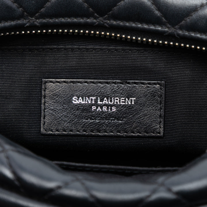 Saint Laurent Small Matelasse Cuir de veau LouLou Bowling Sac