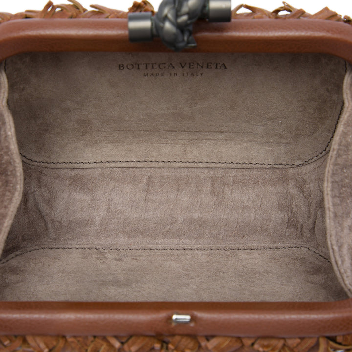 Bottega Veneta Intrecciato Fringe Knot Pochette nappa Marron – vue 4 – GABY PARIS