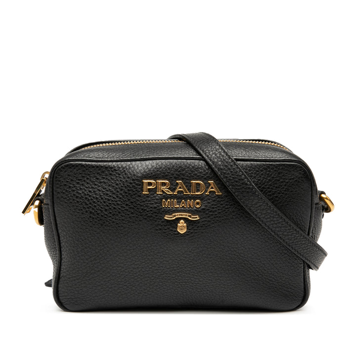 Prada Vitello Daino Sac caméra Noir