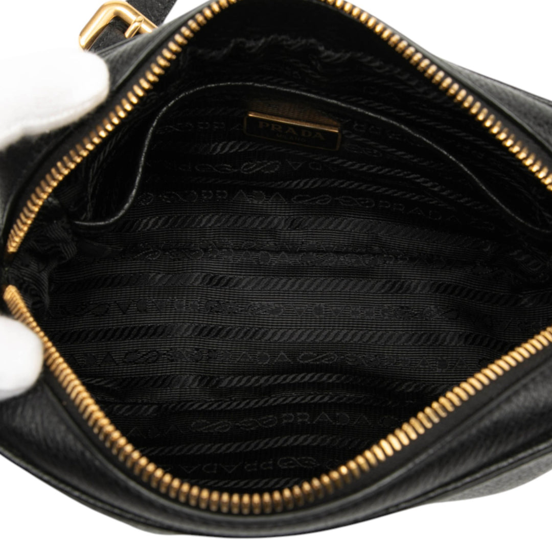 Prada Vitello Daino Sac caméra Noir