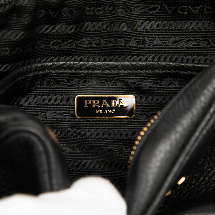 Prada Vitello Daino Sac caméra Noir