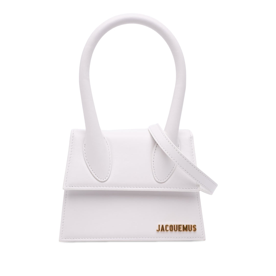 Jacquemus Sac à main Le Chiquito Blanc – vue principale – GABY PARIS