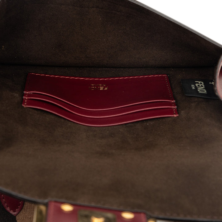 Fendi Mini Cuir Flat Baguette Sac porté croisé