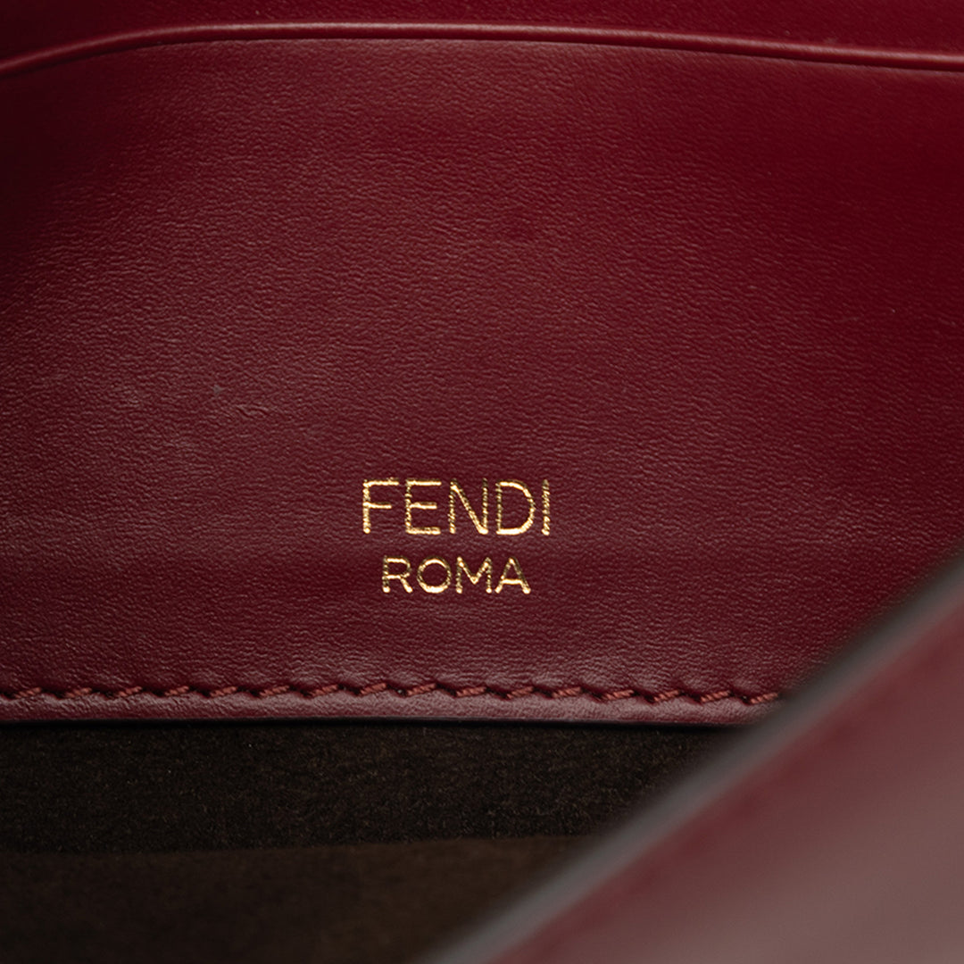 Fendi Mini Cuir Flat Baguette Sac porté croisé