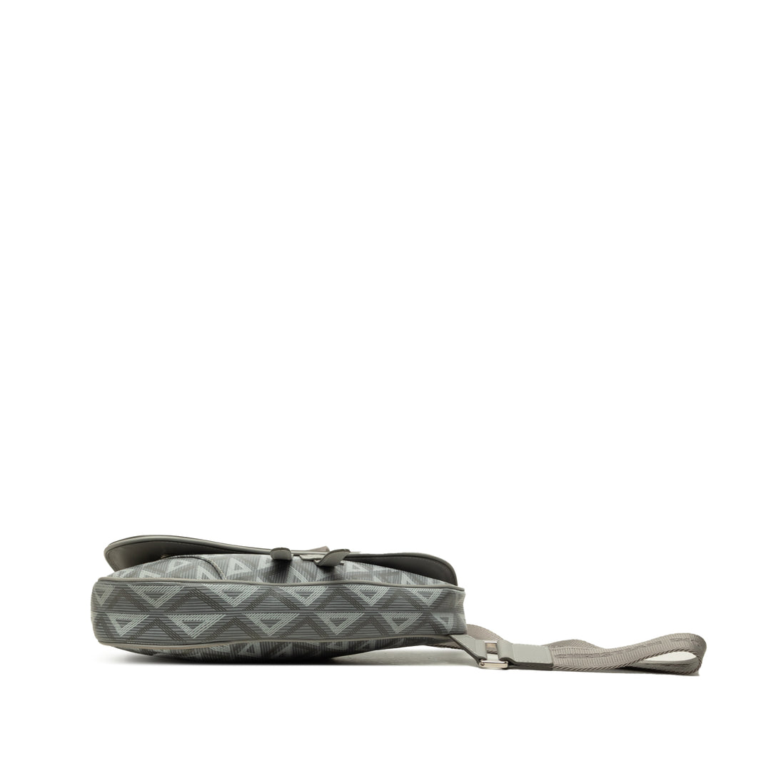 Dior CD Diamond et Saddle Sac Gris – vue 3 – GABY PARIS