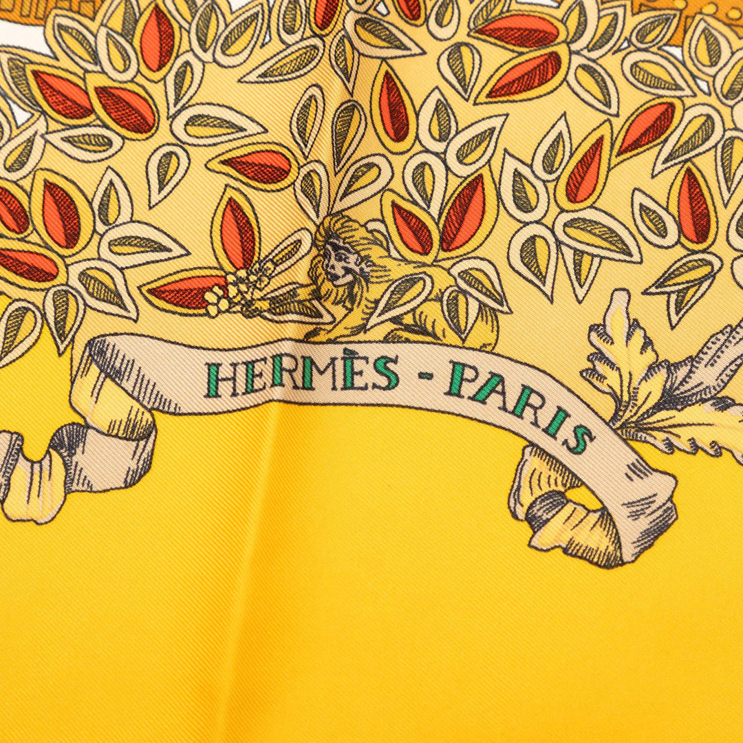 Hermès Le Paradis du Roy Soie Foulard 90