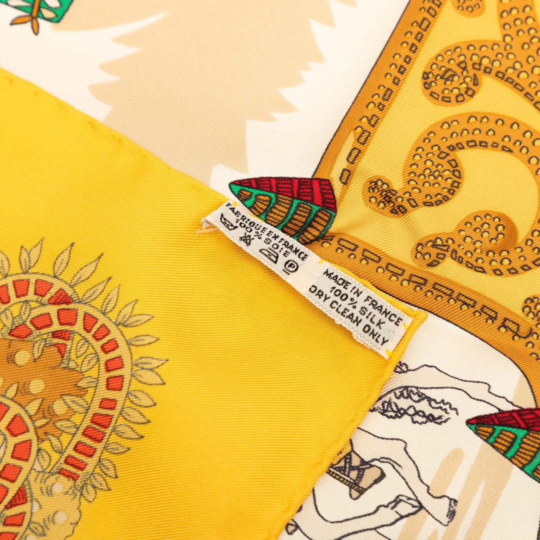 Hermès Le Paradis du Roy Soie Foulard 90