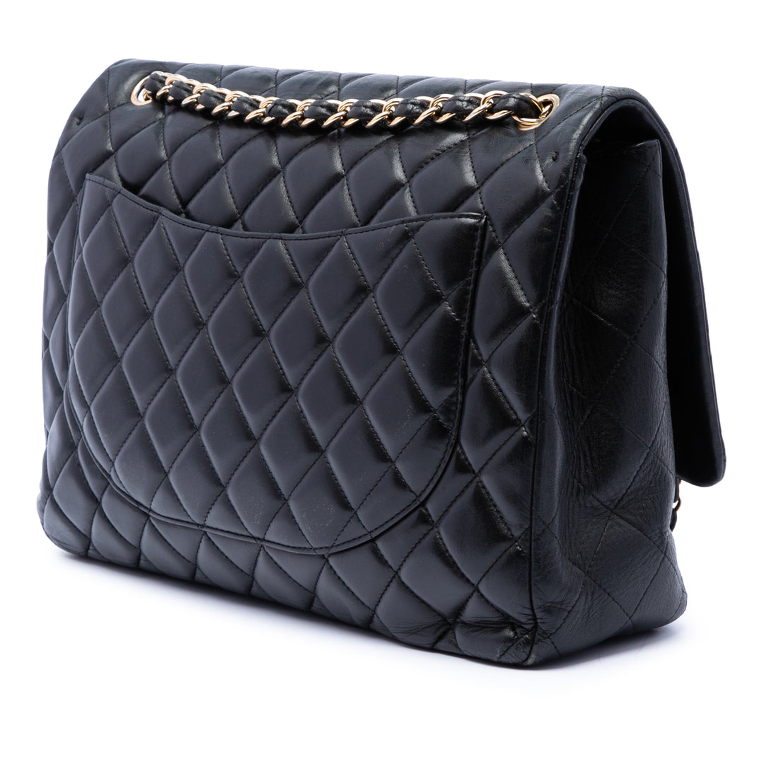 Chanel Maxi Classic Cuir d’agneau Simple rabat