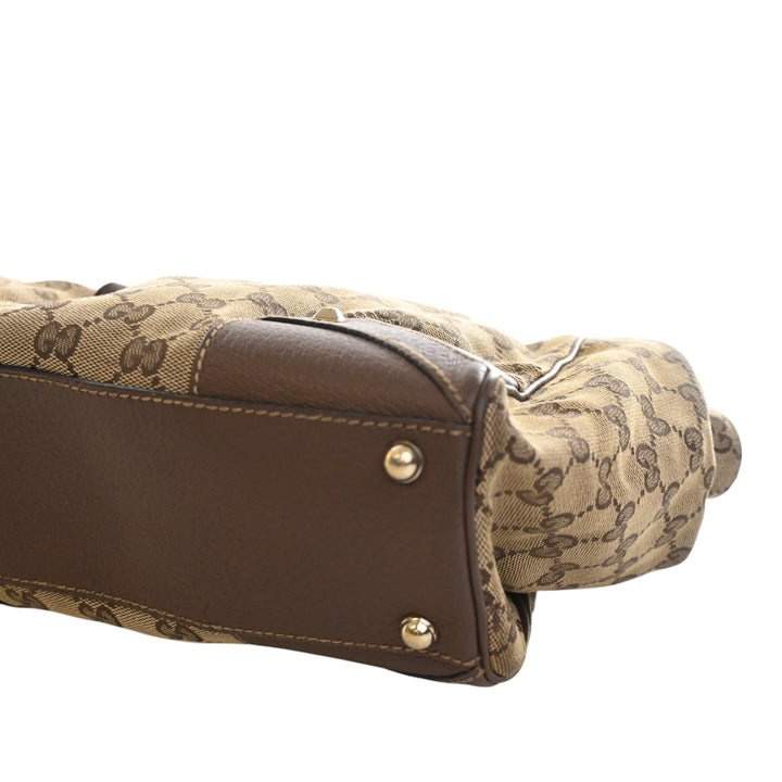 Gucci GG Toile Nailhead Jackie Bardot Sac bandoulière