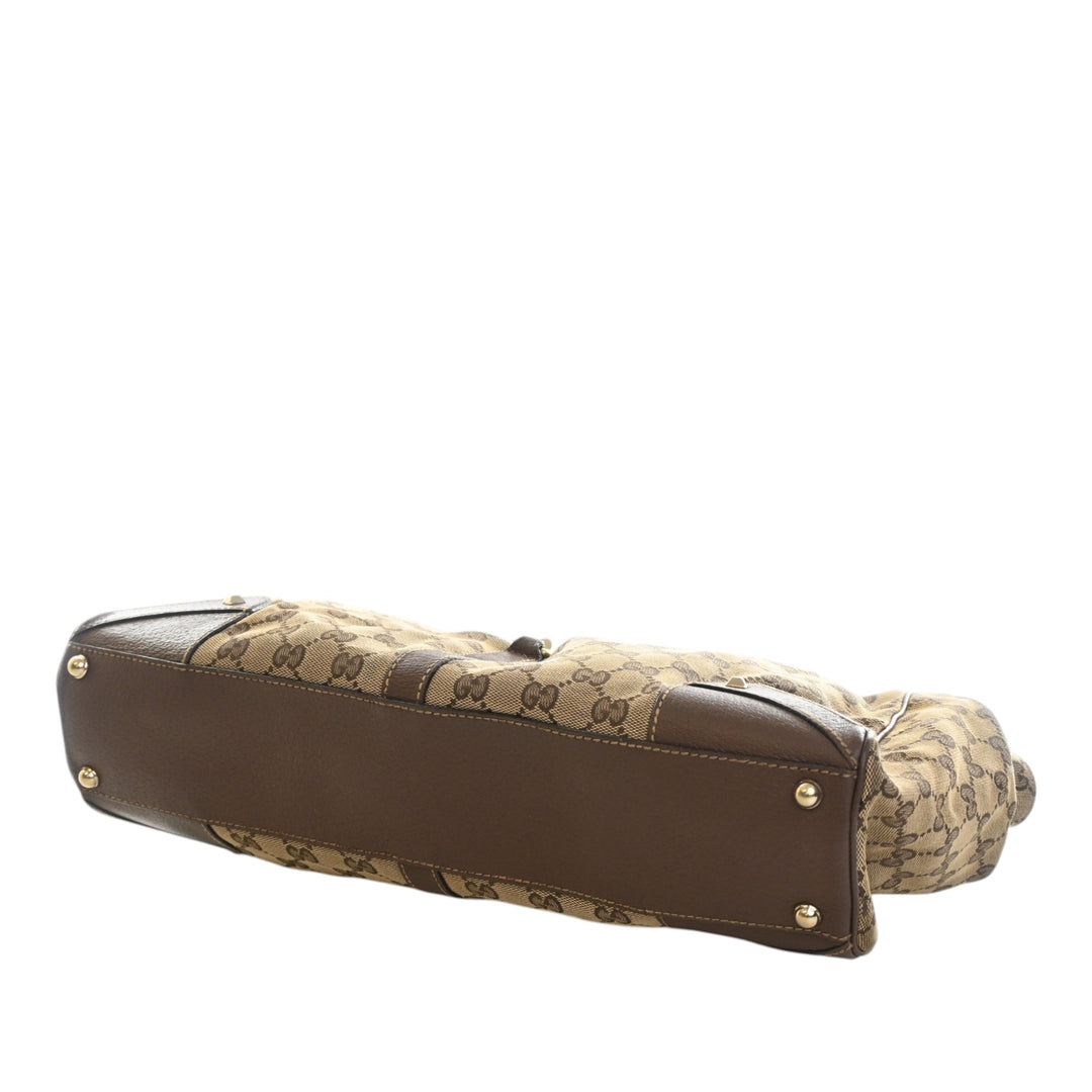 Gucci GG Toile Nailhead Jackie Bardot Sac bandoulière