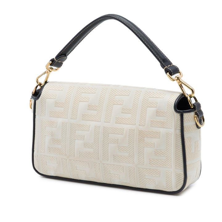 Fendi Zucca brodé Toile Baguette Sac