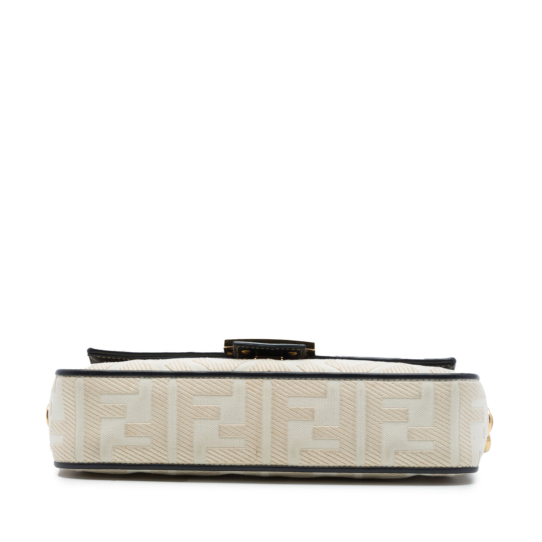 Fendi Zucca brodé Toile Baguette Sac