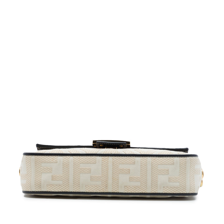 Fendi Zucca brodé Toile Baguette Sac