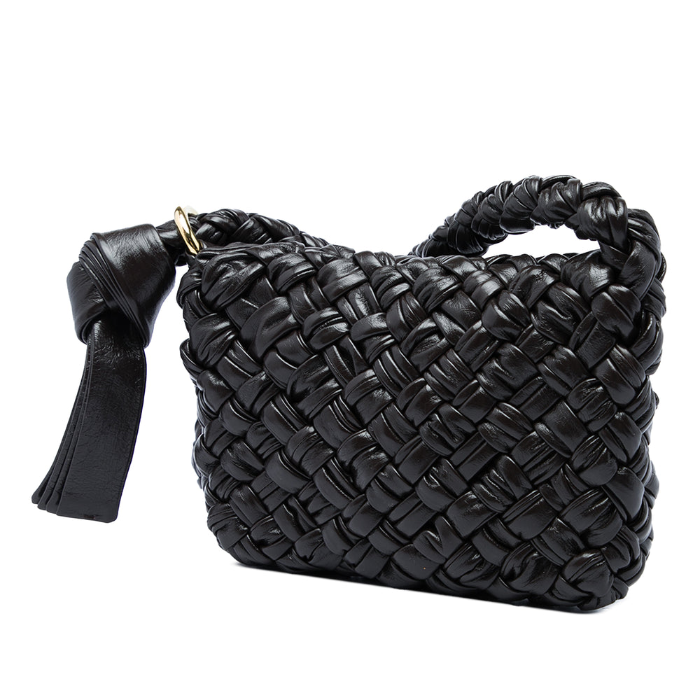 Bottega Veneta Sac bandoulière Intrecciato Kalimero Citta Petit Marron – vue 2 – GABY PARIS