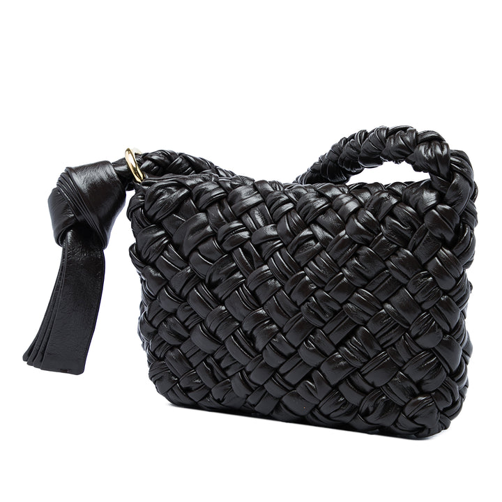 Bottega Veneta Sac bandoulière Intrecciato Kalimero Citta Petit Marron – vue 2 – GABY PARIS