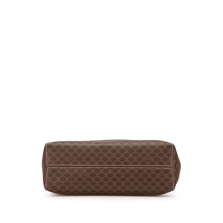 Macadam Coated Canvas Tote Brown - Gaby Paris
