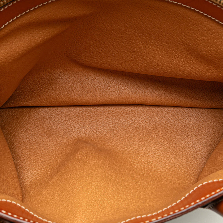 Macadam Coated Canvas Tote Brown - Gaby Paris