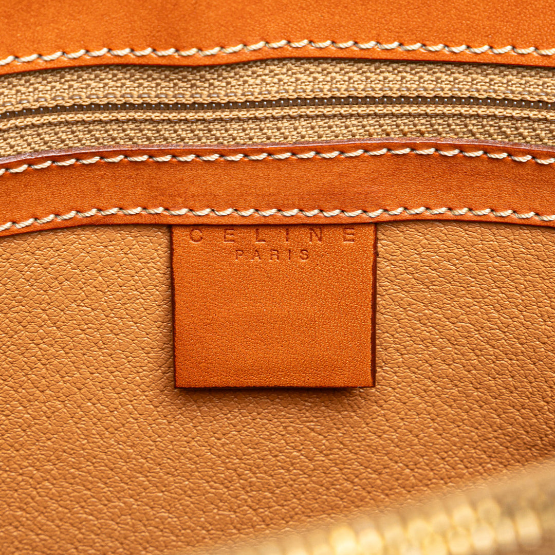 Macadam Coated Canvas Tote Brown - Gaby Paris