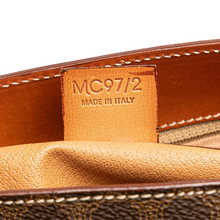 Macadam Coated Canvas Tote Brown - Gaby Paris