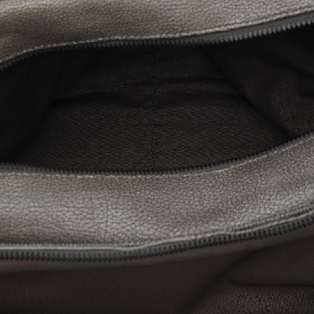 grainé Intrecciato Business Sac Cuir de veau grainé Gris