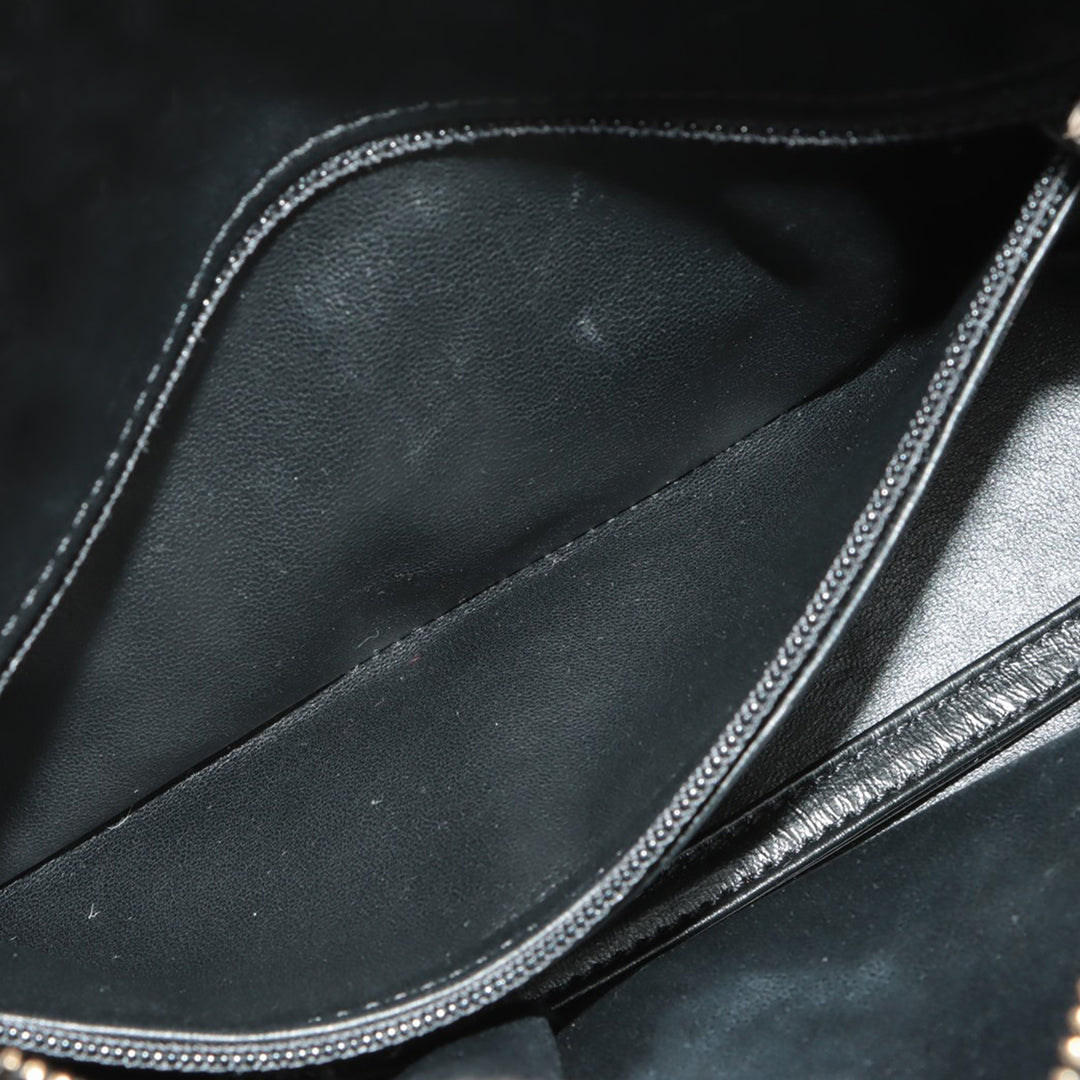 Chanel Small Knit and Cuir de veau Gabrielle Hobo Noir