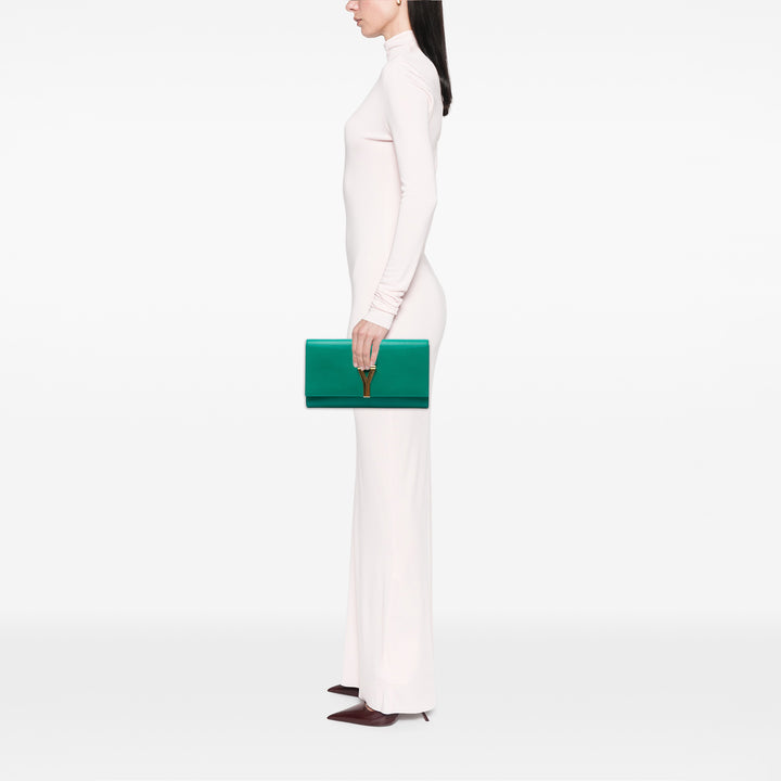 Saint Laurent Chyc Ligne Pochette Cuir