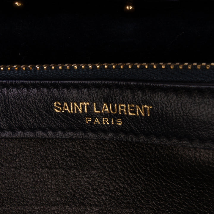 Saint Laurent Daim Monogram Kate Chain Wallet Vert – GABY PARIS Authentique