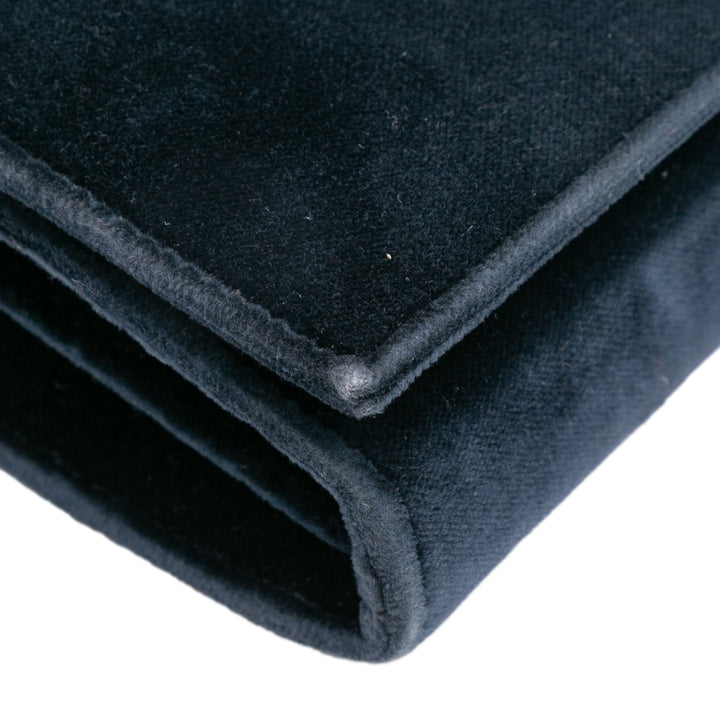 Saint Laurent Daim Monogram Kate Chain Wallet Vert – GABY PARIS Authentique