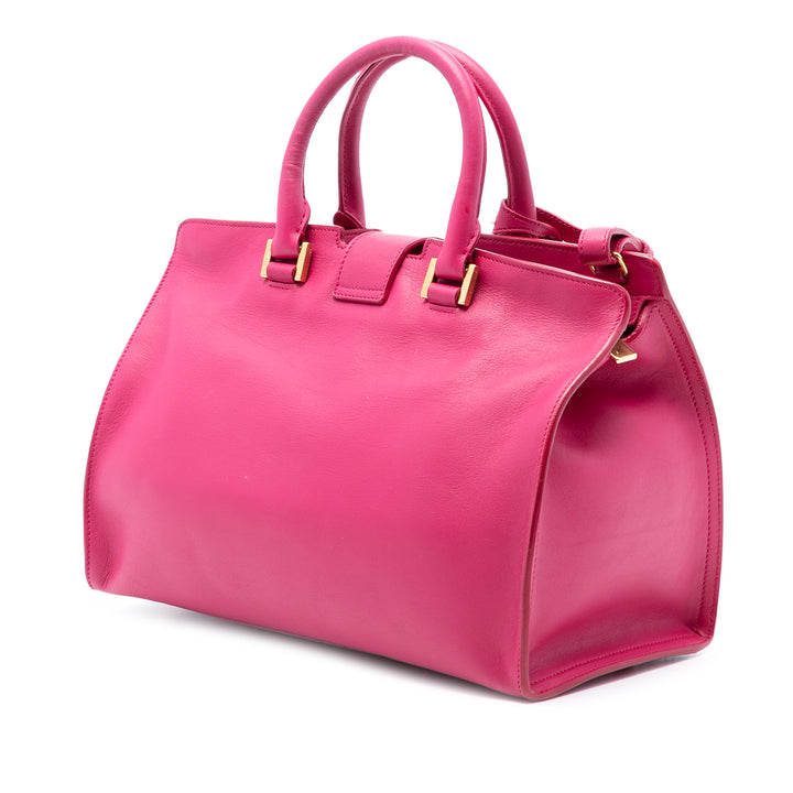 Saint Laurent Small Cuir de veau Cabas Chyc Sac