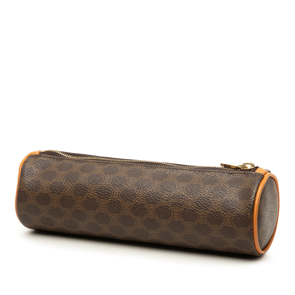 Celine Étui Macadam Pencil Toile enduite Marron – vue 2 – GABY PARIS