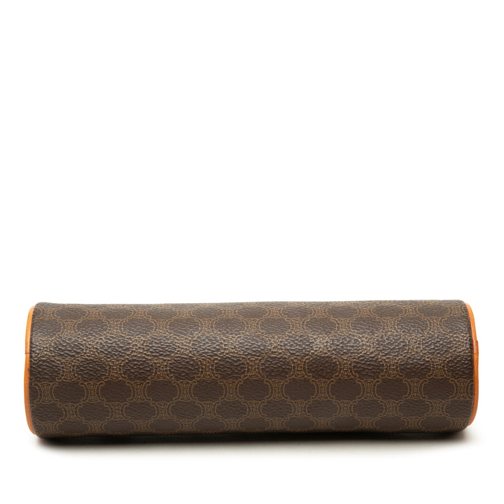 Celine Étui Macadam Pencil Toile enduite Marron – vue 3 – GABY PARIS