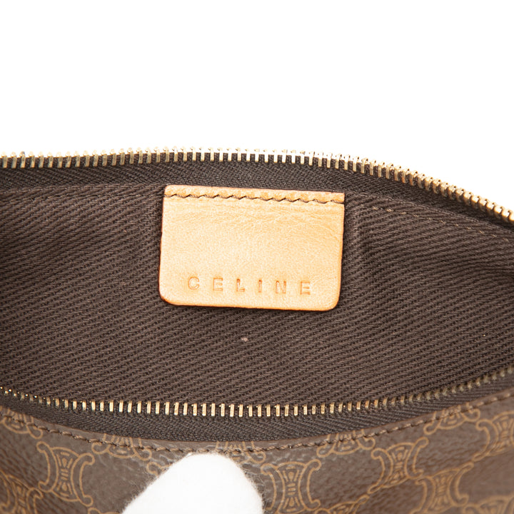 Celine Étui Macadam Pencil Toile enduite Marron – vue 5 – GABY PARIS