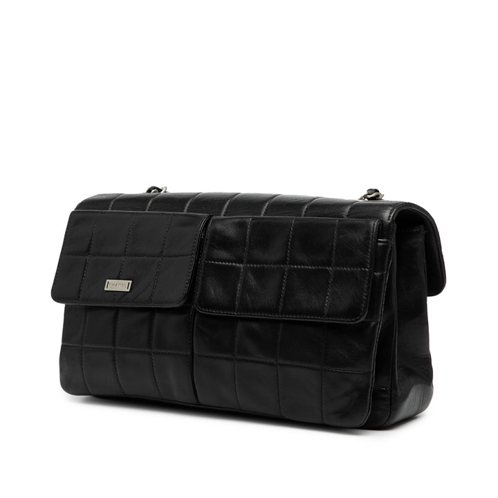 Chanel Chocolate Bar Cuir d’agneau Reissue Multipocket Flap Noir – GABY PARIS Authentique