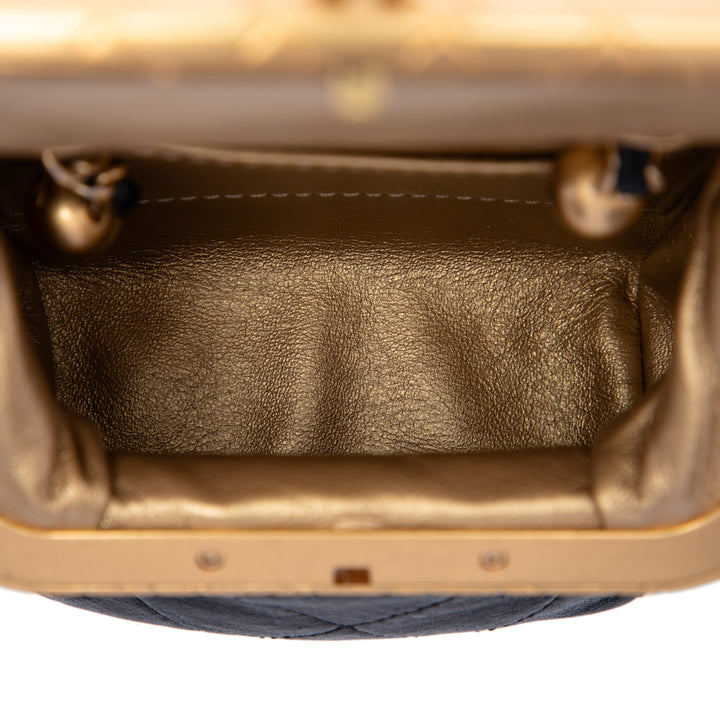 Matelassé My Crush Sac Micro Cuir d'agneau Noir