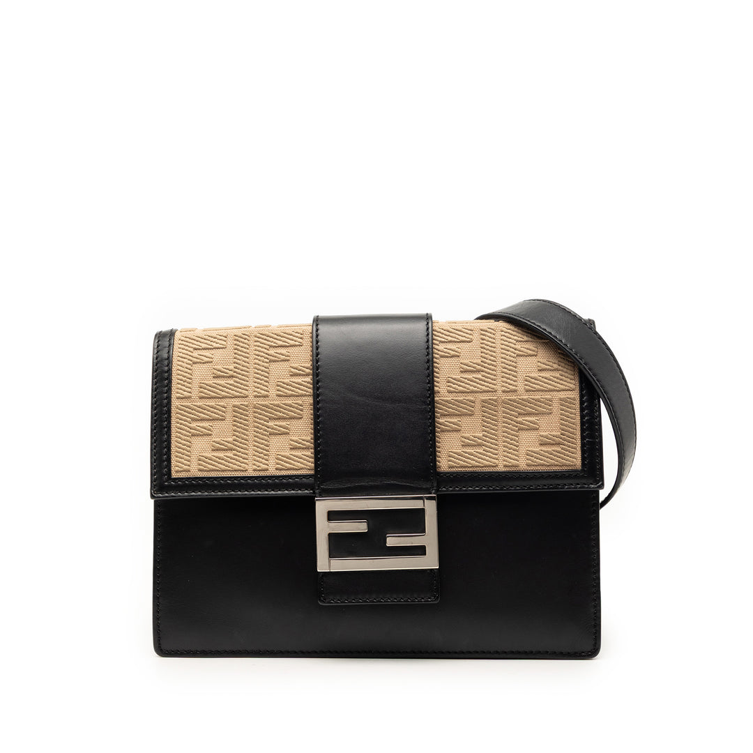 Fendi FF 1974 Plat Baguette Sac Cuir de veau