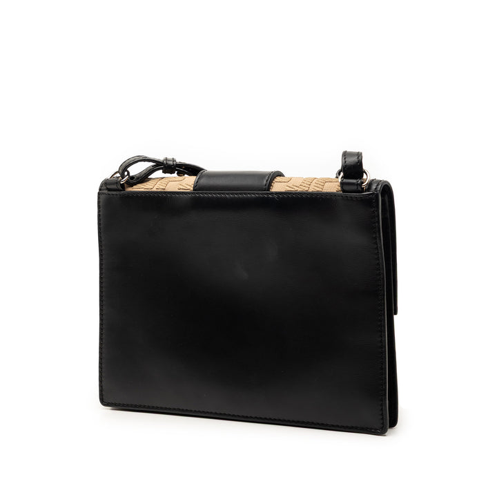 Fendi FF 1974 Plat Baguette Sac Cuir de veau
