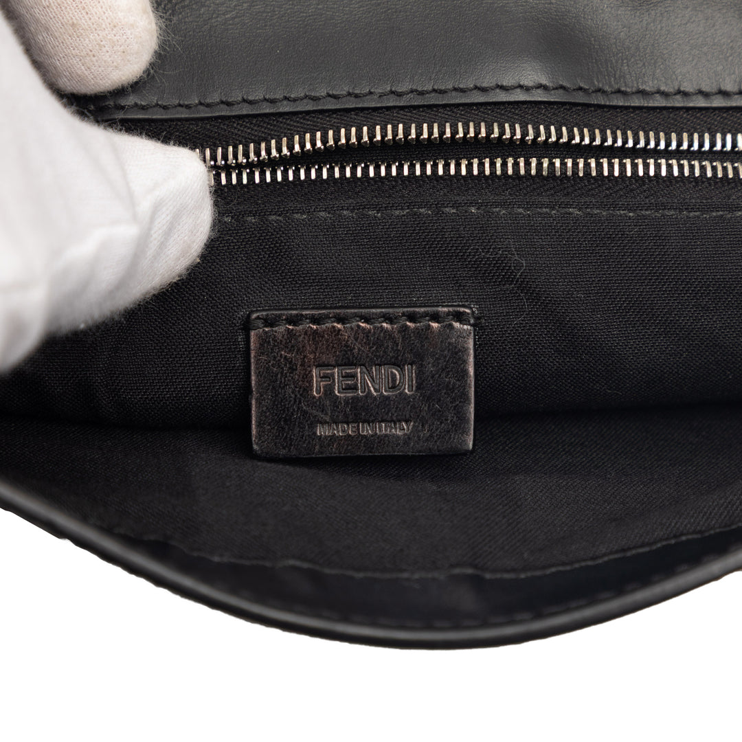 Fendi FF 1974 Plat Baguette Sac Cuir de veau