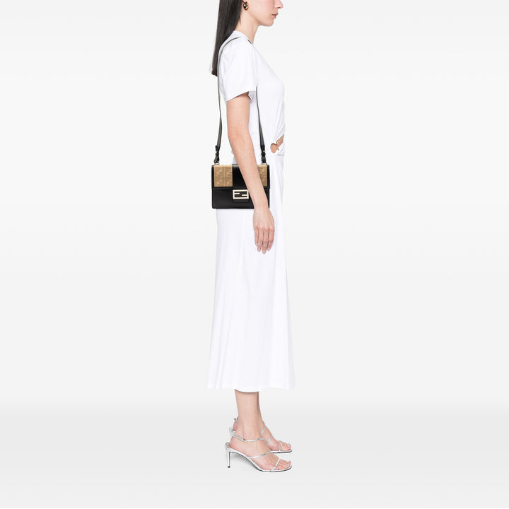 Fendi FF 1974 Plat Baguette Sac Cuir de veau