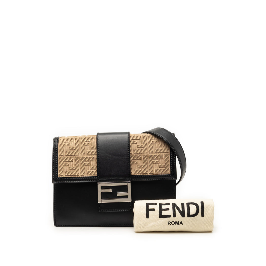 Fendi FF 1974 Plat Baguette Sac Cuir de veau