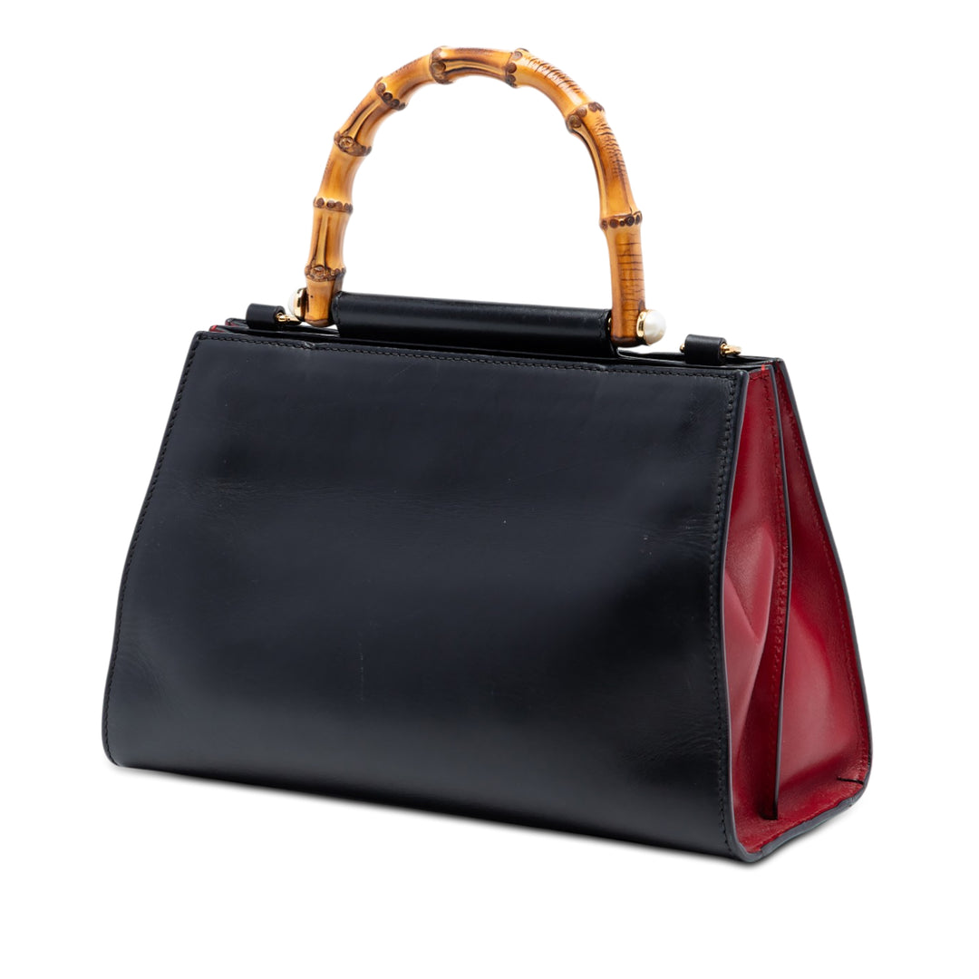 Gucci Small Cuir de veau Bamboo Web Nymphaea Sac