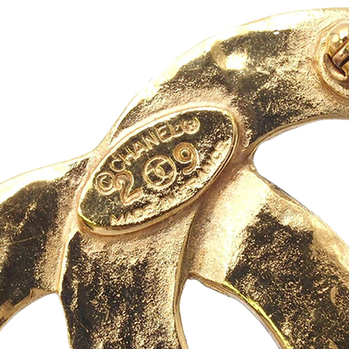 Gold Plated CC Brooch Gold - Gaby Paris