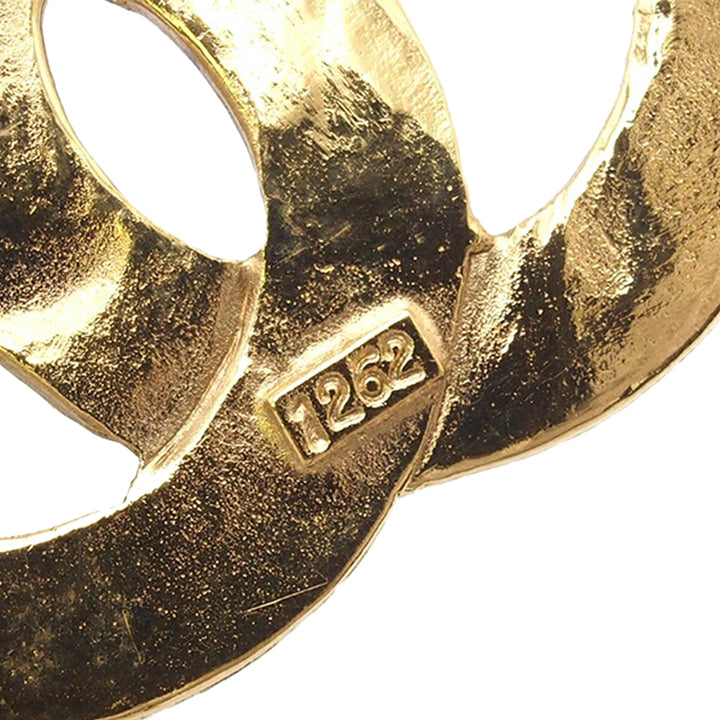 Gold Plated CC Brooch Gold - Gaby Paris